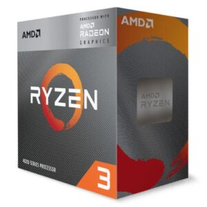 AMD Ryzen 3 4300G CPU with Wraith Stealth Cooler, AM4, Up to 4.0GHz, Quad Core, 65W, 6MB Cache, 7nm, 4th Gen, Radeon Graphics