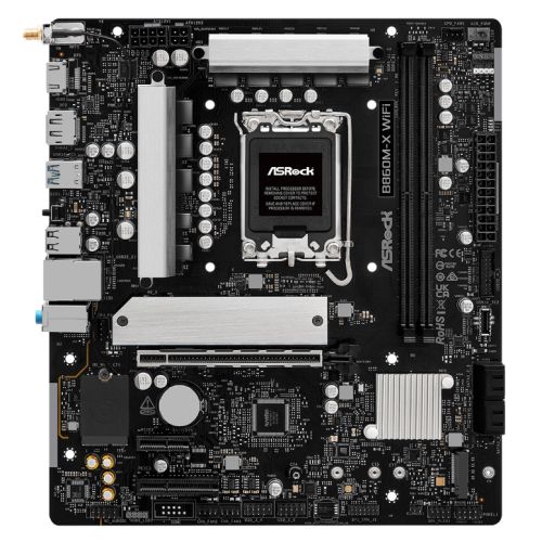 Asrock B860M-X WIFI, Intel B860, 1851, Micro ATX, 2 DDR5, HDMI, DP, Wi-Fi 6E, 2.5G LAN, 2x M.2