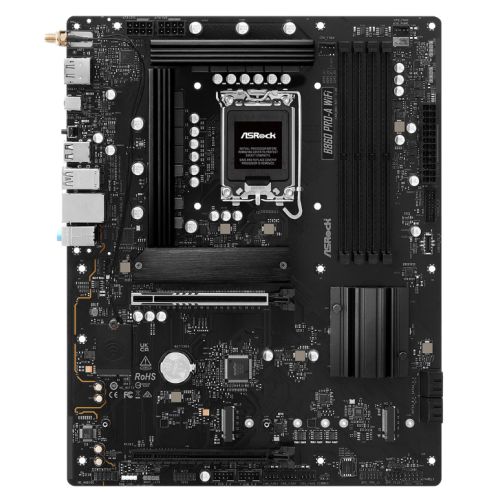 ASMBB860PROAWIFI.jpg Asrock B860 PRO-A WIFI, Intel B860, 1851, ATX, 4 DDR5, HDMI, DP, Wi-Fi 6E, 2.5G LAN, 3x M.2