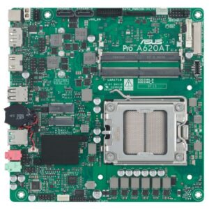 Asus PRO A620AT-CSM - Corporate Stable Model, AMD A620A, AM5, Thin Mini ITX, 2 DDR5, HDMI, DP, LVDS, 19v DC in, 1x M.2