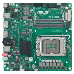 Asus PRO H810T-CSM - Corporate Stable Model, Intel H810, 1851, Thin Mini ITX, 2 DDR5 SO-DIMM, HDMI, DP, LVDS, GB LAN, 19v DC in, 1x M.2