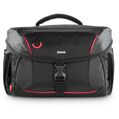 BAG-HAMPHOE170-121351.jpg Hama Phoenix 170 Camera Bag, Multiple Pockets, Trolley Strap, Rain Protection Hood, Tripod Holders, Black, 36 x 22 x 23 cm Compartment