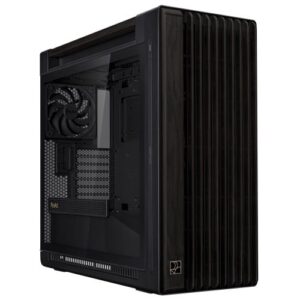Asus ProArt PA602 Wood TG Gaming Case w/ Glass Panel, E-ATX, Front Grill, 2x 200mm Fans, PWM Fan Hub, IR Dust Indicator, USB-C 20Gps, Black