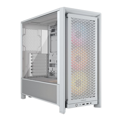CAA-COR4000DARGB-WH.jpg Corsair FRAME 4000D RS ARGB Modular Gaming Case w/ Glass Side, E-ATX, 3x ARGB Fans, InfiniRail Fan Mounting, USB-C, Asus BTF Compatible, White