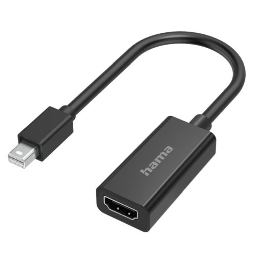 CABL-HAMAVIDEOADAPTPORT.jpg Hama Mini DisplayPort Male to HDMI Female Converter Cable, Black