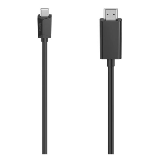 CABL-HAMCOAXFPLUG-1.5M-200718.jpg Hama USB-C Male to HDMI Male Cable, Ultra-HD 4K, 1.5 Metre