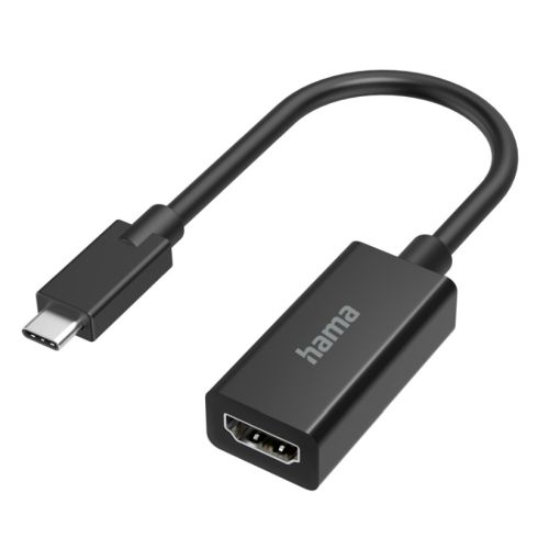 CABL-HAMUSBC-ADMI-200315.jpg Hama USB-C Male to HDMI Female Cable, Ultra-HD 4K, Black