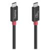 Hama USB4 V2 80Gbps Type-C Male to Male Cable, E-Marker, 5A, 240W, 1 Metre, Black