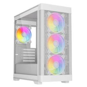 VIDA ZEPHYR V2 MATX WHITE ARGB CASE