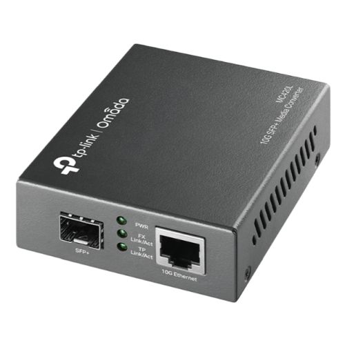 TP-LINK (MC420L) Omada 10G Multi-Gigabit SFP Media Converter, Auto-negotiation of Half-Duplex / Full-Duplex