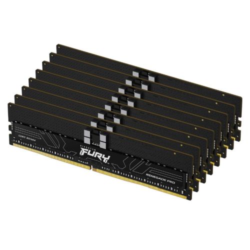 D5128G56KFRB28K8E.jpg Kingston Fury Renegade Pro EXPO 128GB Kit (8 x 16GB), DDR5, 5600MT/s, CL28, 1.35V, Overclockable, ECC, AMD EXPO, RDIMM Server-Class Memory