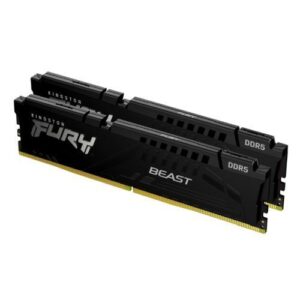 Kingston Fury Beast 16GB Kit (2 x 8GB), DDR5, 5200MHz, CL40, 1.25V, ECC, XMP 3.0, PMIC, DIMM Memory