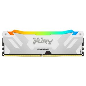 Kingston Fury Renegade RGB 32GB, DDR5, 6400MHz, CL32, 1.4V, ECC, XMP 3.0, PMIC, DIMM Memory, White