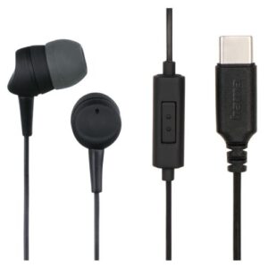Hama (Sea II) In-Ear Earset, USB-C, Inline Microphone, Answer Button, Cable Kink Protection