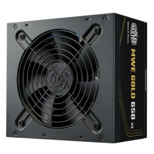 Cooler Master 650W MWE Gold V3 ATX 3.1 PSU, Fully Wired, HDB Bearing Fan, 80+ Gold