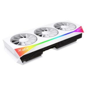 XFX Mercury RX9070 XT OC White Magnetic Air Edition with RGB, PCIe5, 16GB DDR6, HDMI, 3 DP, 3100MHz Clock, Overclocked