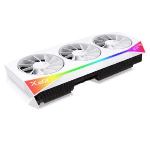 XFX Mercury RX9070 XT OC White Gaming Edition with RGB, PCIe5, 16GB DDR6, HDMI, 3 DP, 3100MHz Clock, Overclocked