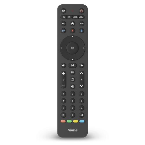 REM-HAM8IN1BIGBUTTON-UNIV.jpg Hama Universal IR Remote Control for Over 1,000 Devices, Control 8 Devices, App Buttons, 10m Range