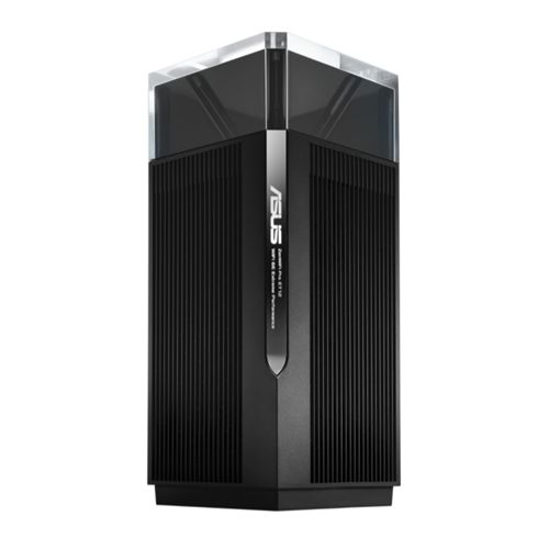 ROU-AXE11000AUET12.jpg Asus (ZenWiFi Pro ET12) AXE11000 Wi-Fi 6E Tri-Band Mesh Router, Single, AiMesh Tech, 2.5G WAN, 2.5G LAN, 2x GB LAN, Voice Control