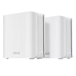 Asus (ZenWiFi BD4) BE3600 Dual Band Wi-Fi 7 AiMesh Extendable Routers (2 Pack), Up to 6,500 sq.ft, 2x 2.5G Ports, VPN, 3 SSIDs