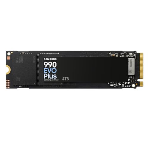 Samsung 4TB 990 EVO PLUS M.2 NVMe Gen4/5 SSD, M.2 2280, PCIe 4.0/5.0 x2, V-NAND, R/W 7250/6300 MB/s, 1050K/1400K IOPS