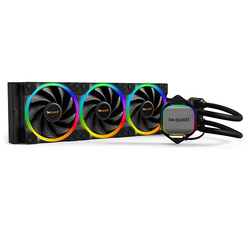 Be Quiet! Pure Loop 2 FX RGB 360mm Liquid CPU Cooler, 3 x 120mm Light Wings ARGB Fans, ARGB PWM Hub