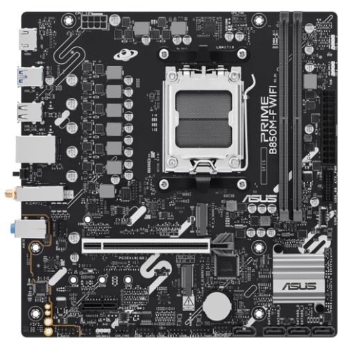 AUMBB850MFPRWI.jpg Asus PRIME B850M-F WIFI, AMD B850, AM5, Micro ATX, 2 DDR5, HDMI, Wi-Fi 6, GB LAN, 2x M.2