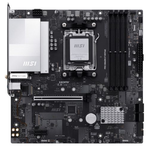 MSIMBB840MPPROWIFI6E.jpg MSI PRO B840M-P WIFI6E, AMD B840, AM5, Micro ATX, 4 DDR5, HDMI, Wi-Fi 6E, 2.5G LAN, 2x M.2