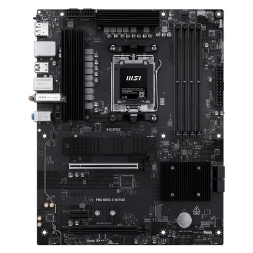 MSIMBB850PRO-SWIFI6E.jpg MSI PRO B850-S WIFI6E, AMD B850, AM5, ATX, 4 DDR5, HDMI, DP, Wi-Fi 6E, 2.5G LAN, 2x M.2