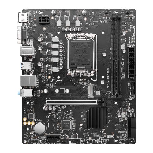 MSIMBH610PRO-EDDR4.jpg MSI PRO H610M-E DDR4, Intel H610, 1700, Micro ATX, 2 DDR4, VGA, HDMI, GB LAN, 1x M.2