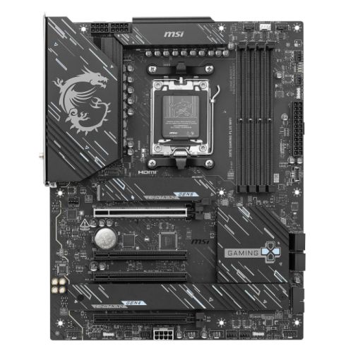 MSI X870 GAMING PLUS WIFI, AMD X870, AM5, ATX, 4 DDR5, HDMI, USB4, Wi-Fi 7, 5G LAN, 3x M.2