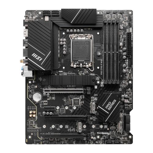 MSIMBZ790PRO-PWIFI.jpg MSI PRO Z790-P WIFI, Intel Z790, 1700, ATX, 4 DDR5, HDMI, DP, Wi-Fi 6E, 2.5G LAN, 4x M.2