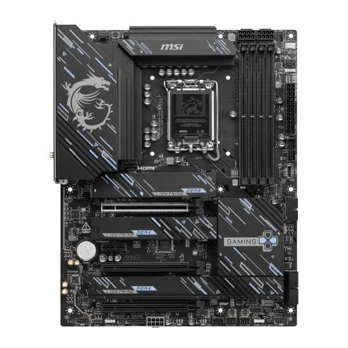 MSIMBZ890GAMINGPLUSWIFI.jpg MSI Z890 GAMING PLUS WIFI, Intel Z890, 1851, ATX, 4 DDR5, HDMI, DP, TB4, Wi-Fi 7, 5G LAN, 4x M.2
