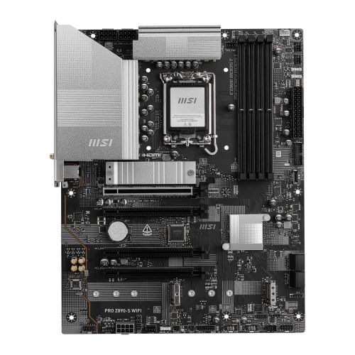 MSIMBZ890PRO-SWIFI.jpg MSI PRO Z890-S WIFI, Intel Z890, 1851, ATX, 4 DDR5, HDMI, DP, TB4, Wi-Fi 7, 2.5G LAN, 3x M.2