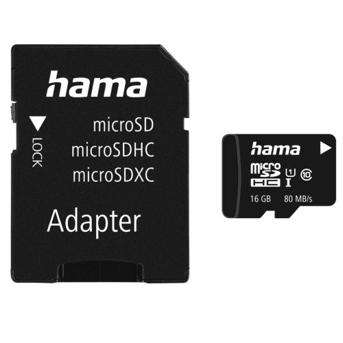 Hama External USB 3.2 Gen1 Hub/Card Reader, 3x USB-A, SD, microSD, USB Powered, USB-C Adapter