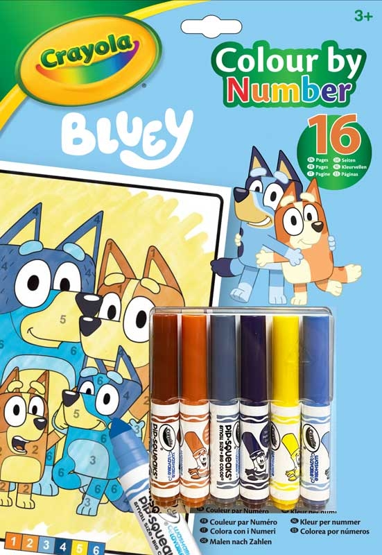 Crayola Colour by Numbers - Bluey