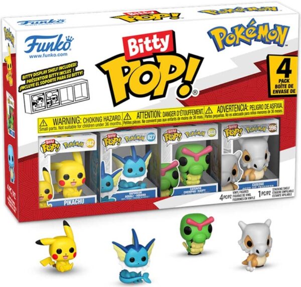 FUNKO Bitty Pop! – Pokémon Assorted (4-Pack)