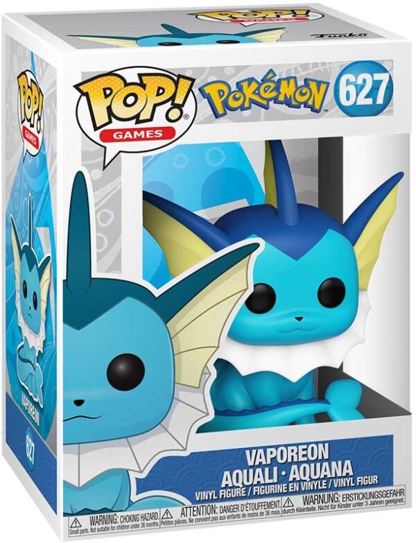 FUNKO Pop! Games – Vaporeon (EMEA Exclusive Vinyl Figure)