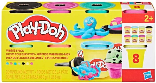 Play-Doh 8-Pack Assorted - Vibrant Colour Collection