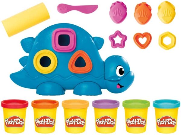 Play-Doh Shapes & Colours Dino - Preschool Shape Sorting Set