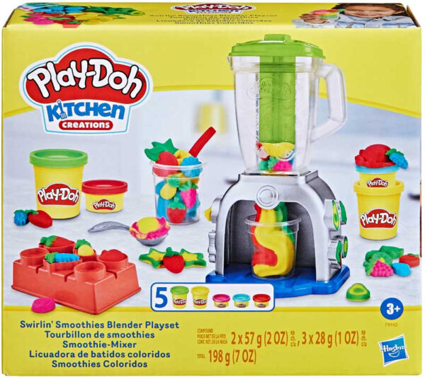 Play-Doh Swirlin' Smoothies Blender - Colourful Fruit & Veggie Mixer