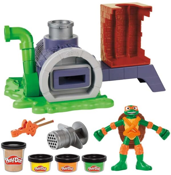 Play-Doh TMNT Slice & Blast Pizza - Michelangelo Pizza Launcher