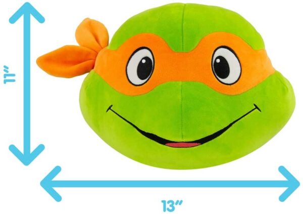 TMNT Michaelangelo Head Mega Plush