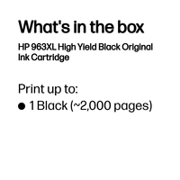 HP 963XL HIGH YIELD BLACK ORIGINAL I