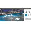 HP 981A CYAN ORIGINAL PAGEWIDE CARTR
