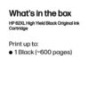 HP 62XL BLACK INK CARTRIDGE