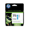 HP 711 3-PACK 29-ML CYAN INK CARTS