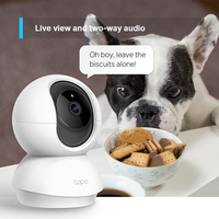 PAN/TILT HOME SECURITY WI-FI CAMERA