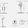 HEIGHT ADJUSTABLE STAND 23.6-28