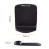 MOUSEPAD WRIST SUPPORT BLACK